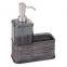 Decorative Plastic Kitchen Sink Countertop Liquid Hand Soap Dispenser Pump Bottle Caddy with Storage Compartment - Holds and Stores Sponges, Scrubbers and Brushes