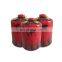 China LPG gas cylinder and 450g screw valve butane gas cartridge