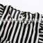 Girls Wholesale Boutique Clothing Kids Clothing Sets Black White Stripe T-shirt and Shorts