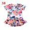 2019 New summer style infant overall newborn short sleeve cotton baby rompers boy clothes with over 40styles