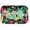 HQP-XJ09 HongQiang Wholesale Metal Cigarette Rolling Tray Storage Tray Tinplate Tray for Smoking Ashtray
