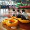 Wholesale 3 Person  PVC Swimming Ring Water slide Mat, slip and slide air protect ring mat
