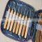 sweater needle carbonized bamboo handle round crochet purple package bamboo crochet set