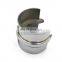 Stainless Steel Slot Pipe Joint 180 Degree Straight Tube Connector for Slotted Round Pipe Connector