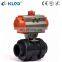 Low Cost Pneumatic Power PVC Double Union Ball Valve