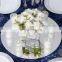 Mirror plate table center pieces for christmas&wedding&party