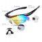 Polarized Sports Sunglasses with 5 Interchangeable Lenses for Men Women Cycling Running Glasses