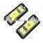 Carest 2Pcs White Led License Plate Lights For BMW E46 4D 323i 325i 328i 6000k 12V Number Plate Lamp Bulb