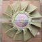 Excavator HD550/HD700/HD820-1 Fan blade for diesel engine 6D31 cooling Fan blade  9/12 blades