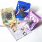 Front Clear Holographic Laser Aluminum Foil Smell Proof Flat Reclosable Zipper Food Storage Rainbow Mylar Packaging Pouch Bags