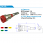 2mm banana socket 24.103 nickel plated and brass 2mm panel socket