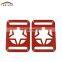Red Freedom Star LED Tail Light Guards Cover for Jeep Wrangler Model Accessories