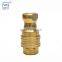 Factory direct supply no leak 1/2 inch brass material  ISO 7241-B KZD Hydraulic quick coupling for tractor