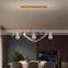 Modern LED Chandelier for Dining Room Lamps Restaurant Nordic Indoor Pendant Lamp Kitchen Island Home Decor Glass Hanging Light
