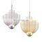 Modern Home Iron Pendant Lamp Indoor Home Hotel LED Hanging Light Minimalist Mesh Metal Chandelier