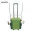 Waterproof Olive Green Oterdoor Rolling Fishing Tackle Bag With 4 Rod Holds