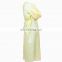Loose And Comfortable Large Disposable Nonwoven Isolation Gown Blue Yellow White