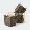 Beautiful Water Hyacinth Storage Basket Set Straw Fruit Basket Woven Natural Vietnam Supplier Carton Box Multi-purpose Rectangle
