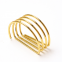 Wholesale Wedding Shiny Gold Spiral D Shaped Napkin Ring