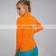 Custom compression recycled fabric gym clothes yoga active wear running jacket for women