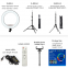 Phone fashion Led circle cheapest 18inch 18 inch with tripod stand rgb led selfie light ring fill light