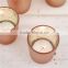 Mercury Votive Holders Rose Gold Set Of 6 Pcs / Glass Cups Jar / Glass Tealight For Wedding Table Decor