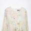 2025 New European and American Fashion Simple Crochet Printed Dress