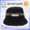 Black flat cap short brim cap with metal back closure