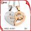 Mothers Day Wholesale Gifts Crystal Heart Silver Pendant For Friends