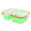 Produce New Style Practical Eco Friendly Microwave Fda Silicone Lunch Box