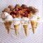 Acrylic Ice Cream Cake Candy Holder Cones Display 16 Holes for Wedding Party Buffet
