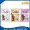 Custom printed plastic stand up bag for almond cookies packaging material
