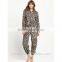 Leopard Print Polar Fleece Onesie,Adult Hoodies Onesie/pajama,sleepwear,jumpsuit,rompers