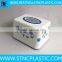 home,hotel Application facial Chinese bule & white Flower Rectangular Facial Tissue box