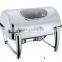 Stainless steel buffet food warmer, roll top chafing dish