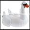 2015 swimline giant ride-on inflatable pool swan toy