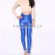 Fashion Rave Party Disco Solid Color Shinny Inset Leggings Pants Many Colors Available