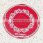 Custom Upmarket Round Soft PVC Wedding Coaster