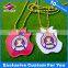 Wholesale zinc alloy ID dog tag with QR code plating and soft enamel craft dog tags