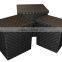 Unique Plastic Woven Storage Tote, set of 2