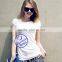 2015 China supplier custom women white t-shirt wholesale