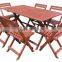 Meranti Outdoor / Garden Furniture Set - Table + 6 chair