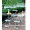 135*65cm 3 fold MDF BBQ folding table with lamp pole