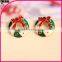 Korean cute earrings christmas bowknot earrings