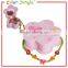 Wooden jewelry box wholesale for kids, pink mirrored jewelry box