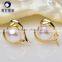 wholesale japanese 7.5--8mm white akoya pearl beads earrings for sales