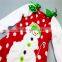 The newest 2015 ruffle girls dress long sleeve christmas dress Lovely children ruffle dress