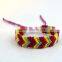 Handmade 4colours Knotted Cord Braided Arrow Pattern Chram Friendship Bracelet