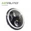 HTAUTO Guangzhou Manufacture 7" Round 50 W LED Headlight with Angel Halo Projector Lens Angel Eyes Motorcycle Headlights