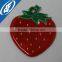 Strawberry shape pvc reflective safety key accessories
